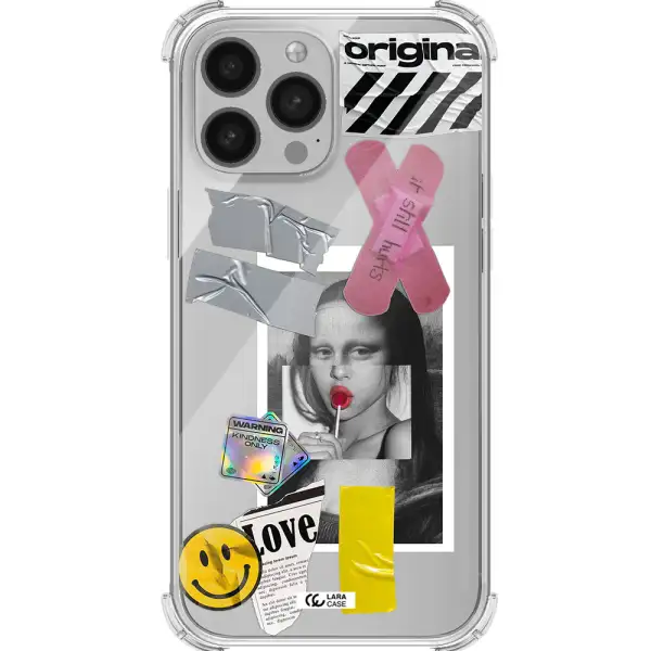 Mona Lisa Street Style Apple iPhone 13 Pro Max Clear PC Case