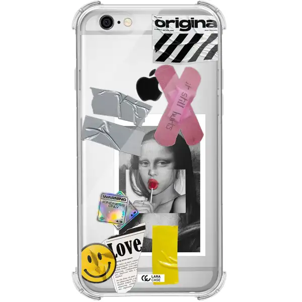 Mona Lisa Street Style Apple iPhone 6 Clear PC Case