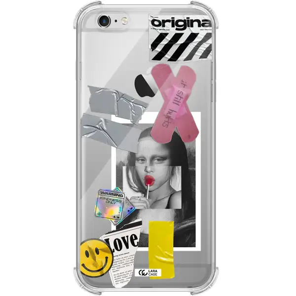 Mona Lisa Street Style Apple iPhone 6S Clear PC Case