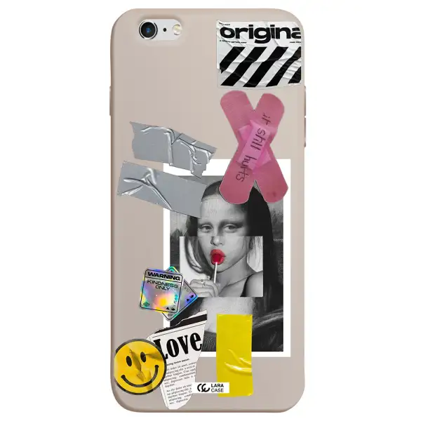 Mona Lisa Street Style Apple iPhone 6S Silicone Stone Case