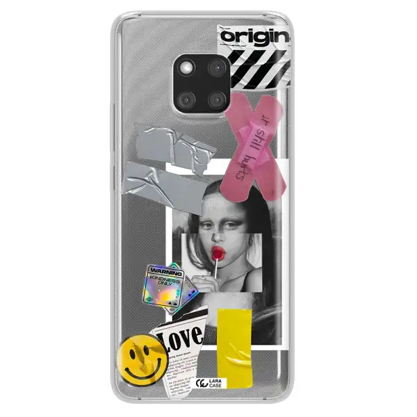 Mona Lisa Street Style Huawei Mate 20 Pro Clear TPU Case