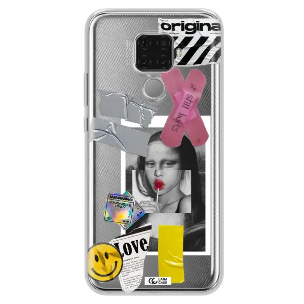 Mona Lisa Street Style Huawei Mate 30 Lite Clear TPU Case