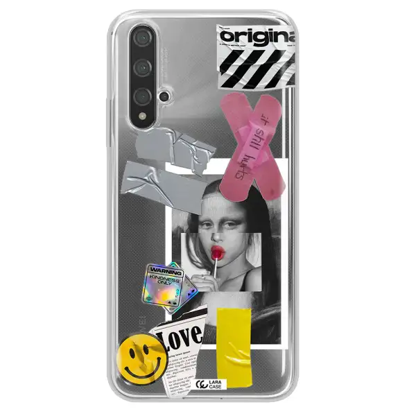 Mona Lisa Street Style Huawei Nova 5t Clear TPU Case