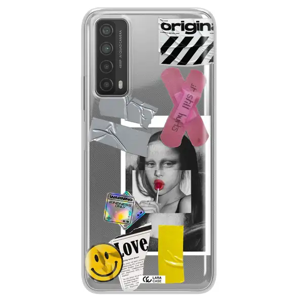 Mona Lisa Street Style Huawei P Smart 2021 Clear TPU Case