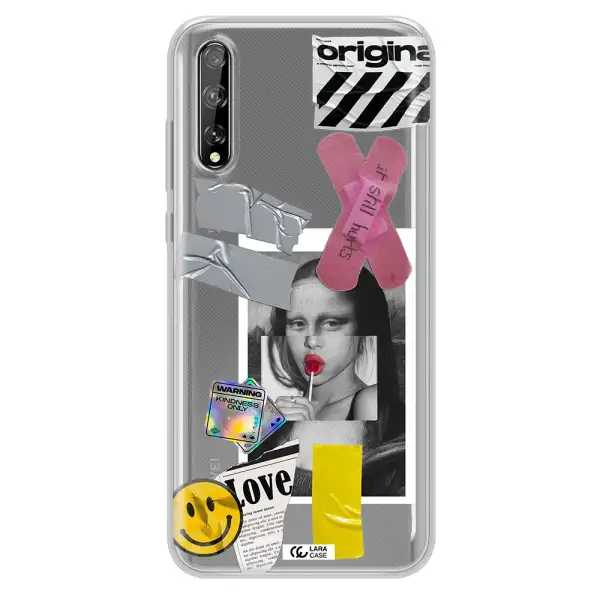Mona Lisa Street Style Huawei P Smart S Clear TPU Case