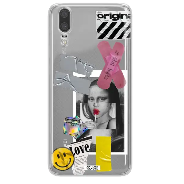 Mona Lisa Street Style Huawei P20 Clear TPU Case
