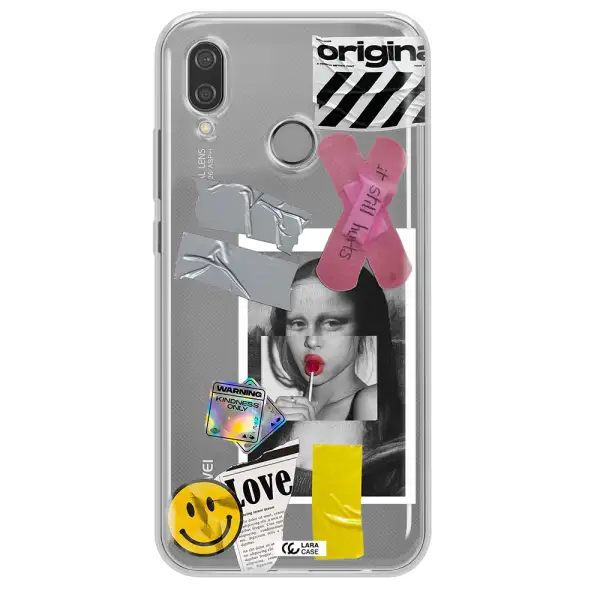 Mona Lisa Street Style Huawei P20 Lite Clear TPU Case