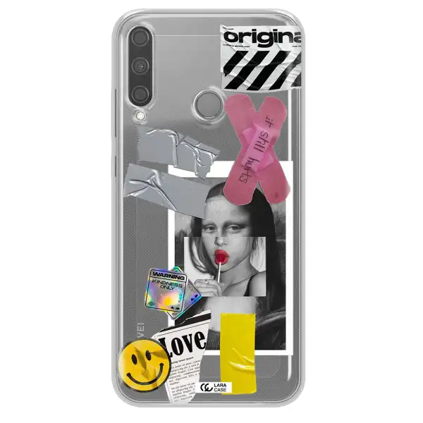 Mona Lisa Street Style Huawei P40 Lite E Clear TPU Case