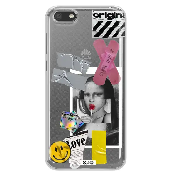 Mona Lisa Street Style Huawei Y5 2018 Clear TPU Case
