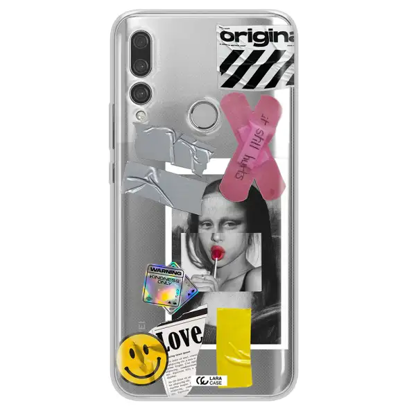 Mona Lisa Street Style Huawei Y9 Prime 2019 Clear TPU Case