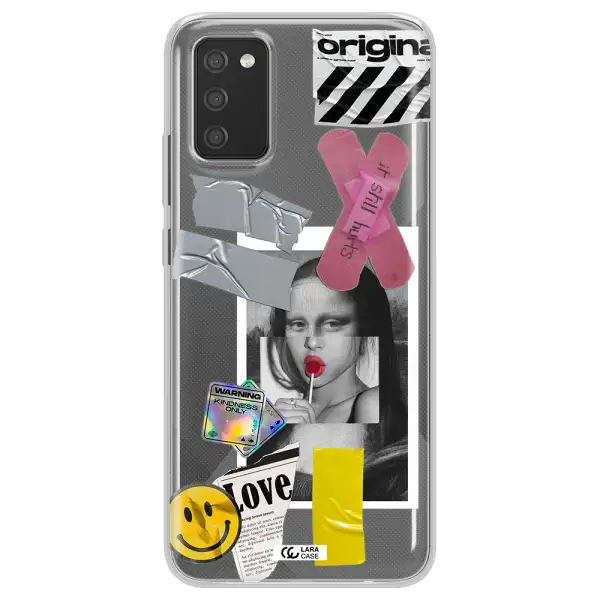 Mona Lisa Street Style Samsung A02S Clear TPU Case