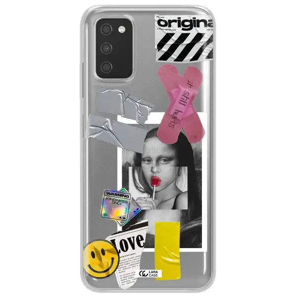 Mona Lisa Street Style Samsung A03S Clear TPU Case