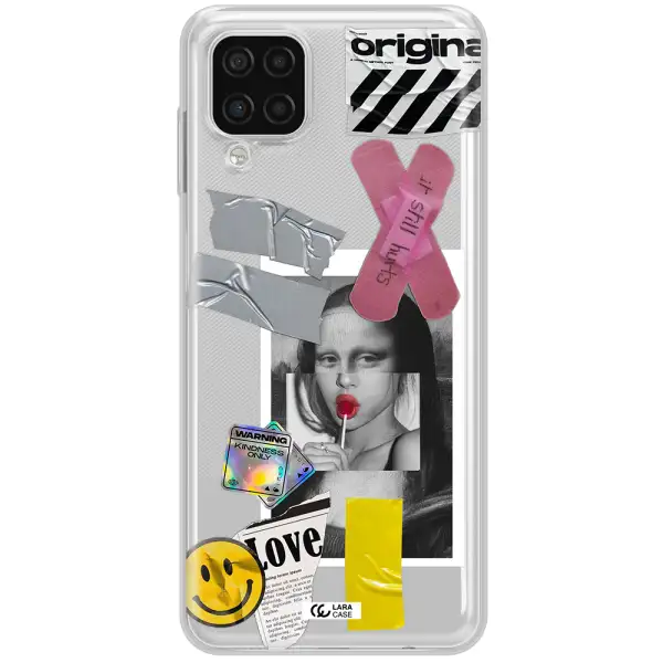 Mona Lisa Street Style Samsung A12 4g Clear TPU Case