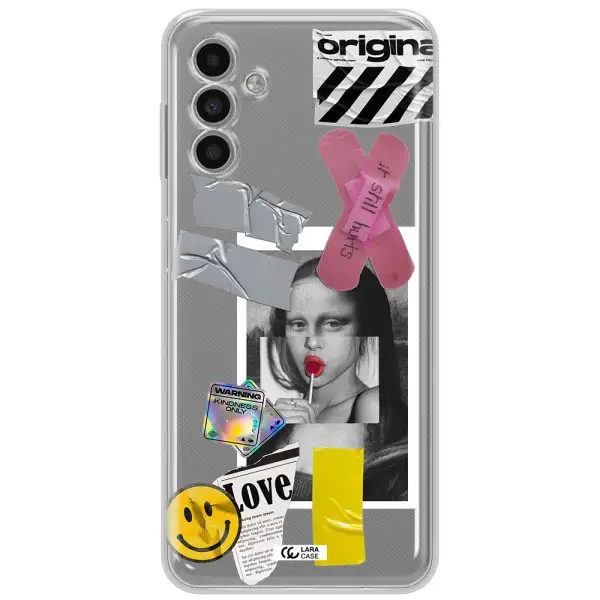 Mona Lisa Street Style Samsung A13 5G Clear Tpu Case