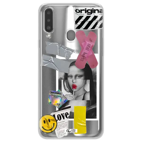 Mona Lisa Street Style Samsung A20S Clear TPU Case