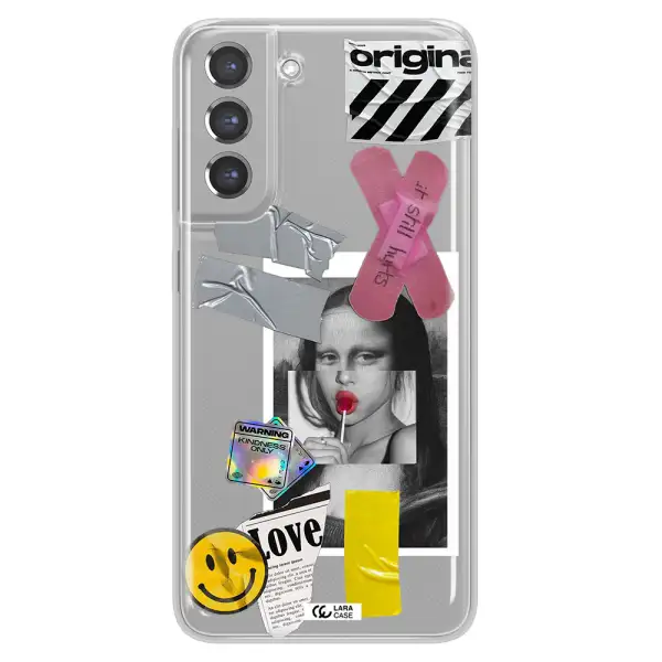 Mona Lisa Street Style Samsung A21 Fe Clear TPU Case