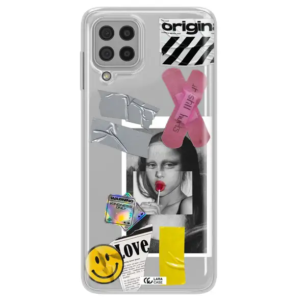 Mona Lisa Street Style Samsung A22 4g Clear TPU Case