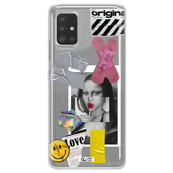Mona Lisa Street Style Samsung A51 Clear TPU Case