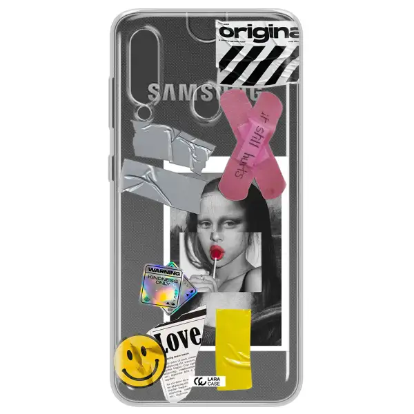 Mona Lisa Street Style Samsung A60 Clear TPU Case