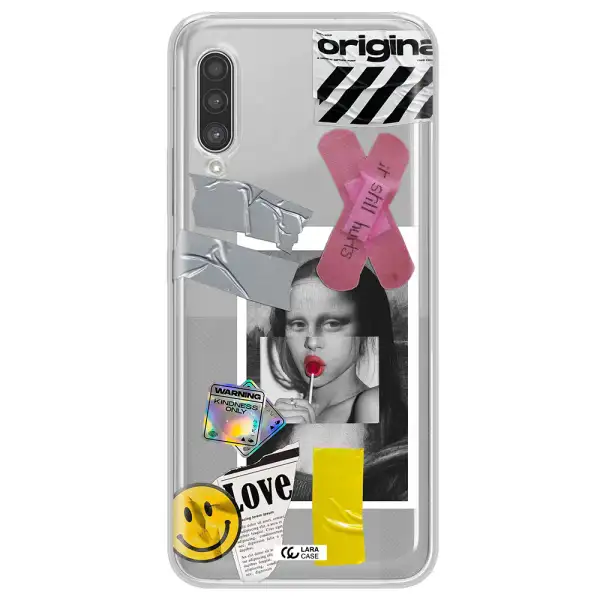 Mona Lisa Street Style Samsung A90 Clear TPU Case
