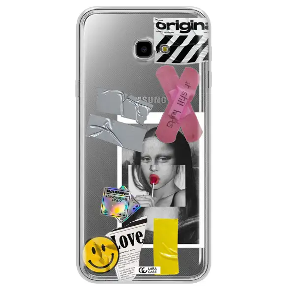 Mona Lisa Street Style Samsung J4 Plus Clear TPU Case