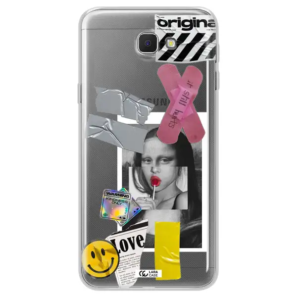 Mona Lisa Street Style Samsung J5 Prime Clear TPU Case