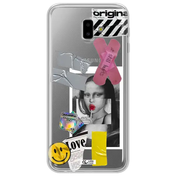 Mona Lisa Street Style Samsung J6 Plus Clear TPU Case