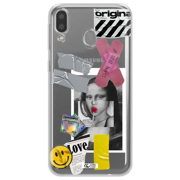 Mona Lisa Street Style Samsung M20 Clear TPU Case