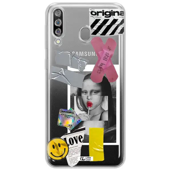 Mona Lisa Street Style Samsung M30 Clear TPU Case