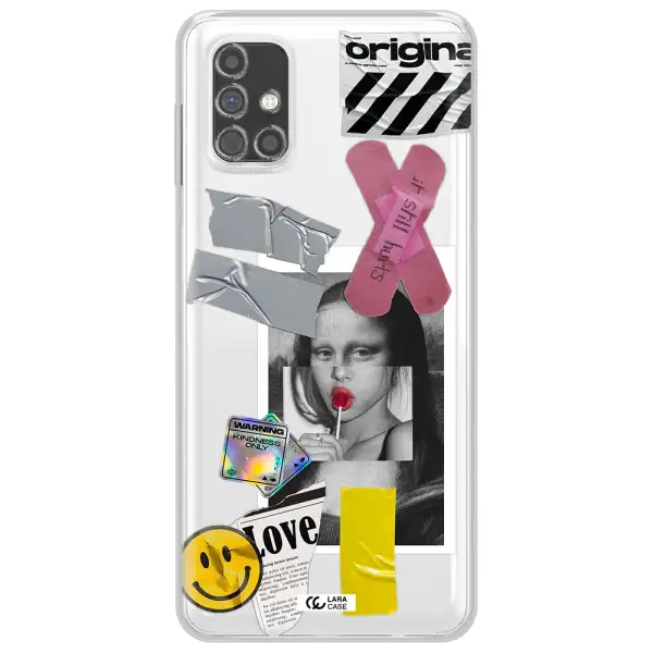 Mona Lisa Street Style Samsung M31S Clear TPU Case