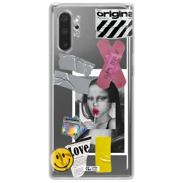Mona Lisa Street Style Samsung Note 10 Plus Clear TPU Case