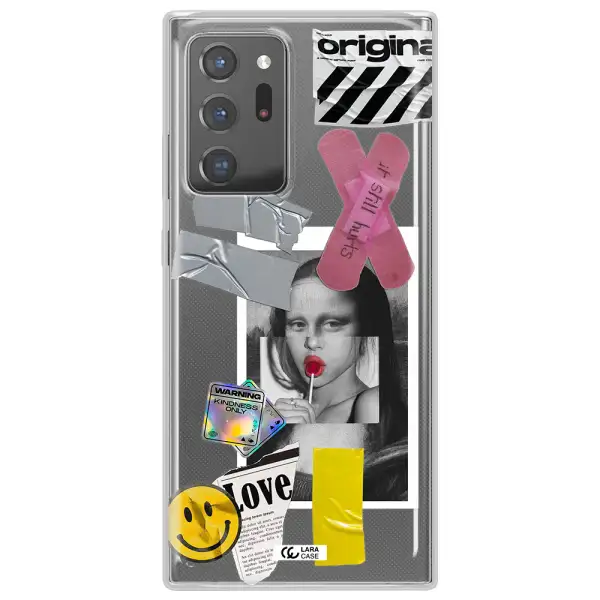 Mona Lisa Street Style Samsung Note 20 Ultra Clear TPU Case
