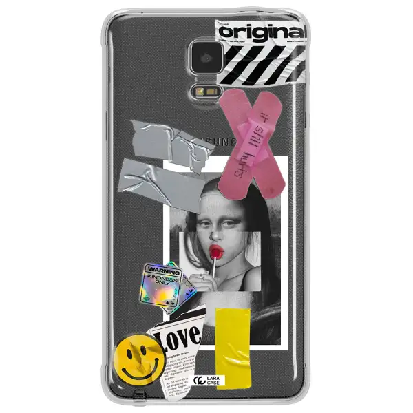 Mona Lisa Street Style Samsung Note 4 Clear TPU Case