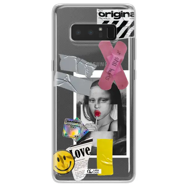 Mona Lisa Street Style Samsung Note 8 Clear TPU Case