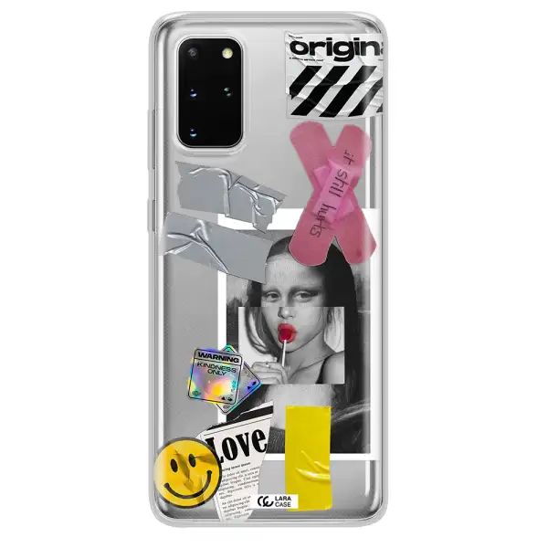 Mona Lisa Street Style Samsung S 20 Plus Clear TPU Case