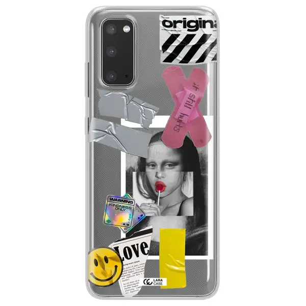Mona Lisa Street Style Samsung S20 Clear TPU Case