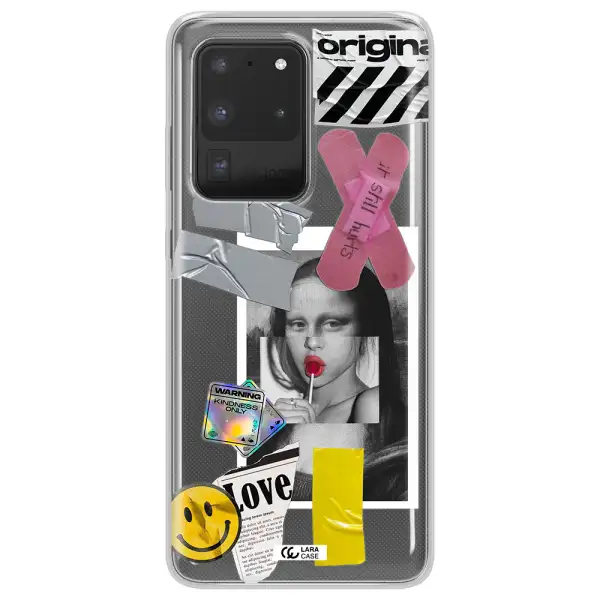 Mona Lisa Street Style Samsung S20 Ultra Clear TPU Case