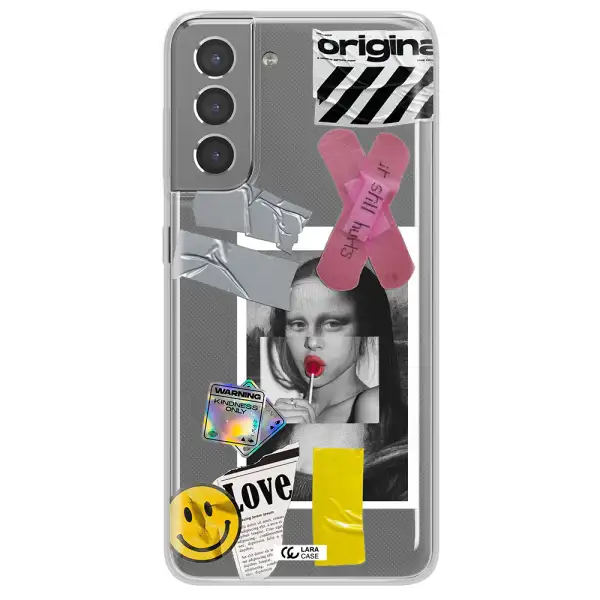 Mona Lisa Street Style Samsung S21 Clear TPU Case