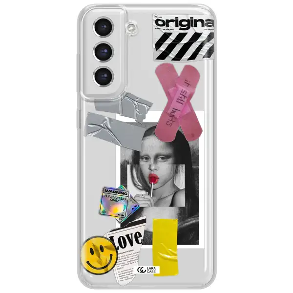 Mona Lisa Street Style Samsung S21 Fe Clear Tpu Case