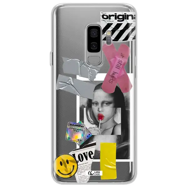 Mona Lisa Street Style Samsung S9 Plus Clear TPU Case
