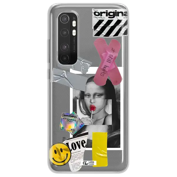 Mona Lisa Street Style Xiaomi Mi Note 10 Lite Clear TPU Case