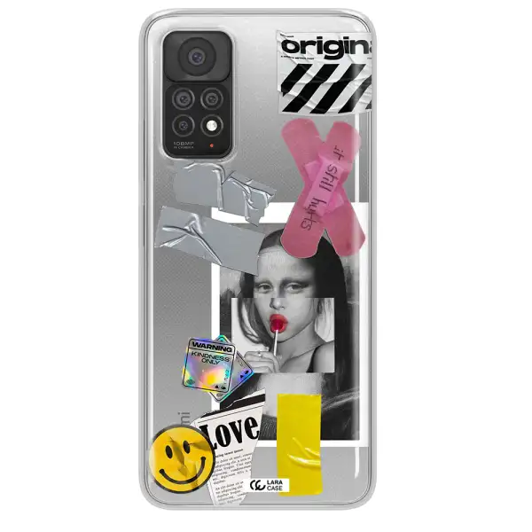 Mona Lisa Street Style Xiaomi Note 11 Pro Clear TPU Case