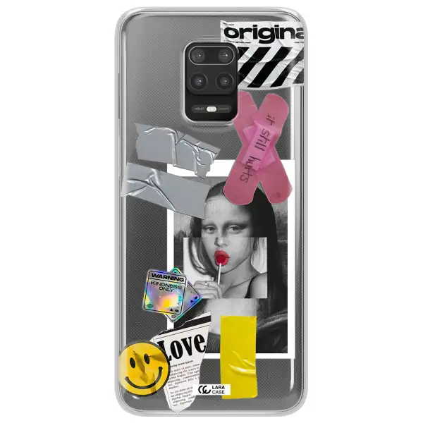 Mona Lisa Street Style Xiaomi Note 9S Clear TPU Case