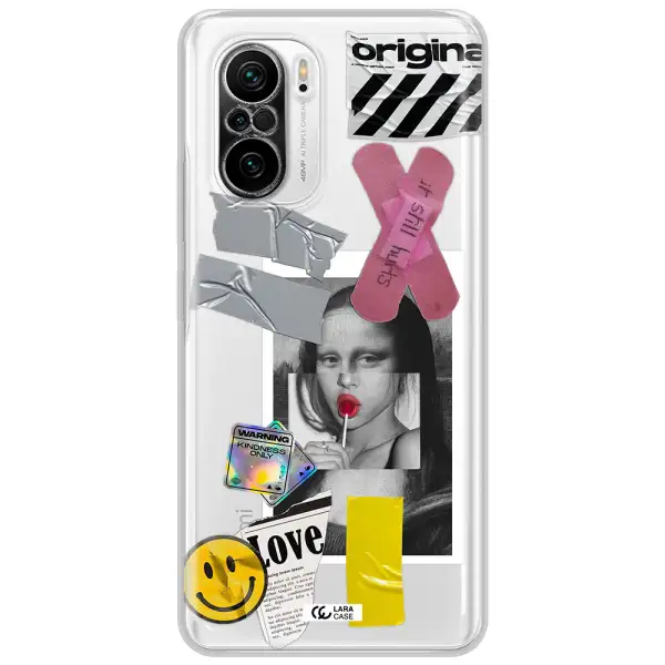 Mona Lisa Street Style Xiaomi Poco F3 Clear Tpu Case