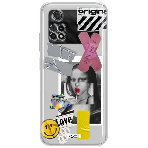 Mona Lisa Street Style Xiaomi Poco M4 Pro 4G Clear Tpu Case