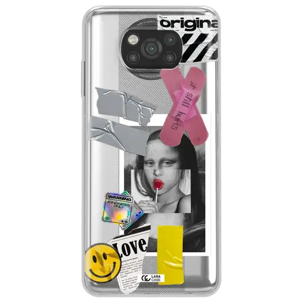 Mona Lisa Street Style Xiaomi Poco X3 Clear TPU Case