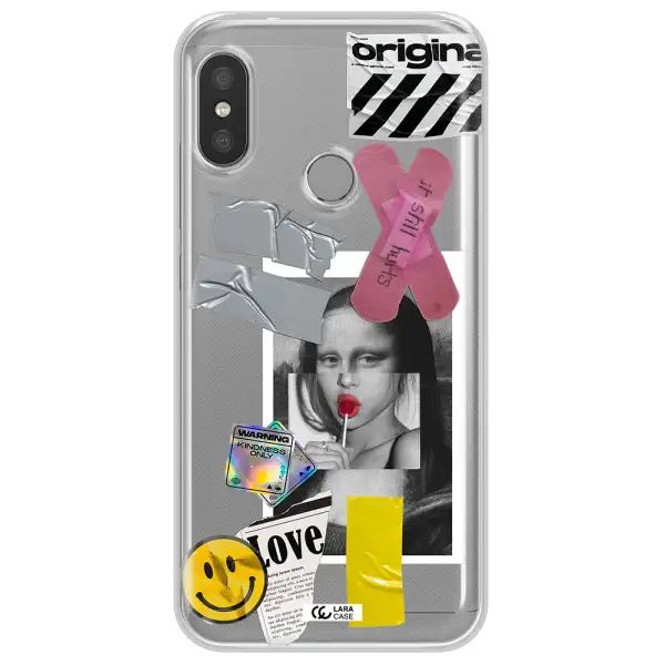 Mona Lisa Street Style Xiaomi Redmi 6 Pro Clear TPU Case