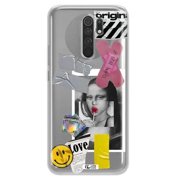 Mona Lisa Street Style Xiaomi Redmi 9 Clear TPU Case