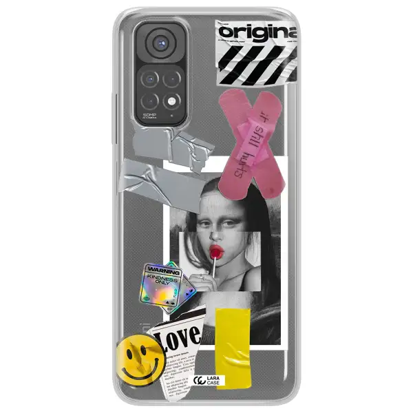 Mona Lisa Street Style Xiaomi Redmi Note 11 Clear TPU Case