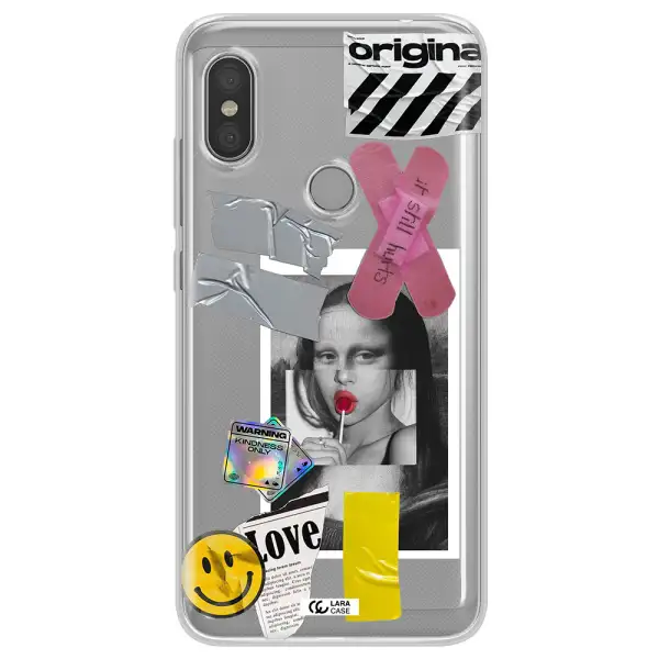 Mona Lisa Street Style Xiaomi Redmi Note 6 Pro Clear TPU Case